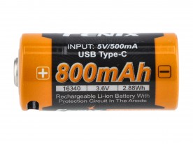 Akumulator Fenix USB ARB-L16U (16340 800mAh 3,6V)