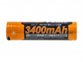 Akumulator Fenix USB ARB-L18U (18650 3400 mAh 3,6 V)