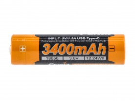Akumulator Fenix USB ARB-L18U V3.0 (18650 3400 mAh 3,6 V)