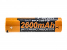 Fenix USB Battery ARB-L18U (18650 2600 mAh 3.6