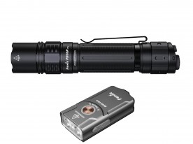 Zestaw latarek LED Fenix PD36R Pro i E03R V2.0 szara