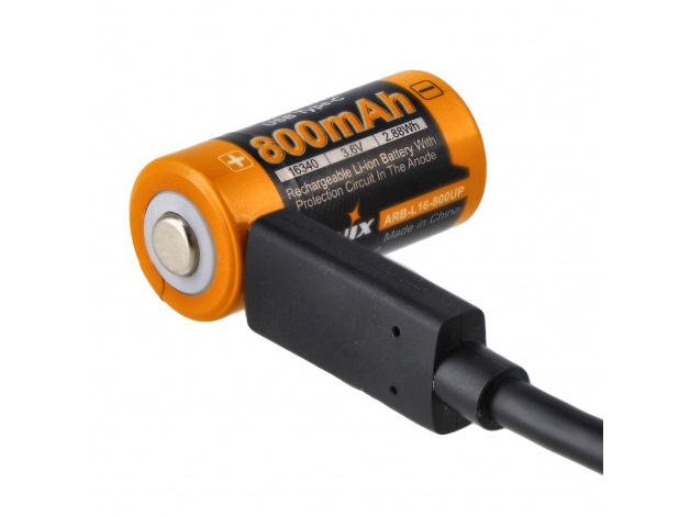 Akumulator Fenix USB ARB-L16U (16340 800mAh 3,6V) - Zdjęcie