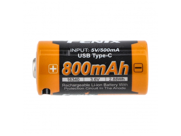 Akumulator Fenix USB ARB-L16U (16340 800mAh 3,6V) - Zdjęcie