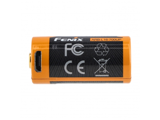 Akumulator Fenix USB ARB-L16UP (16340 RCR123 700 mAh 3,6 V) - Zdjęcie