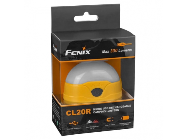 Fenix CL20R LED flashlight - camping yellow - Photo