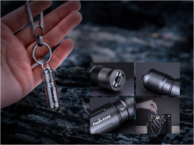 Fenix E02R LED flashlight black - Photo