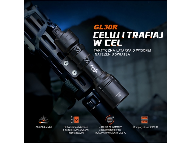 Fenix GL30R gun flashlight - Photo