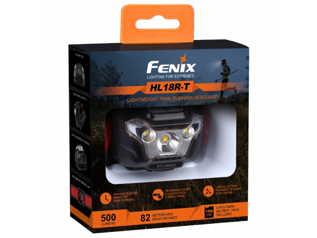 Fenix HL18R-T headlamp red LED flashlight - Photo