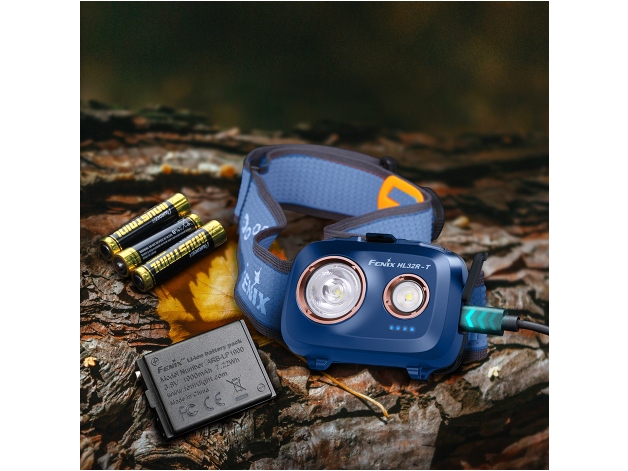 Fenix HL32R-T headlamp navy blue LED flashlight - Photo