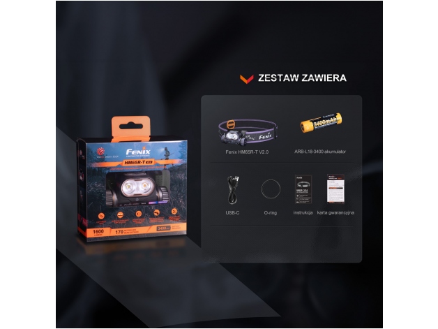 Fenix HM65R-T V2.0 LED flashlight cfiol headlamp - Photo