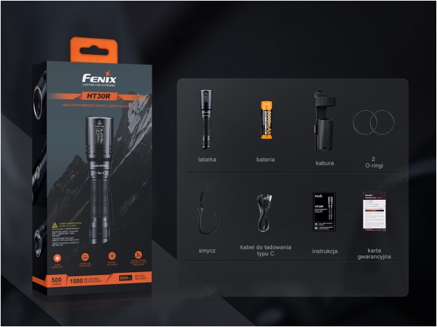 Fenix HT30R laser flashlight - Photo