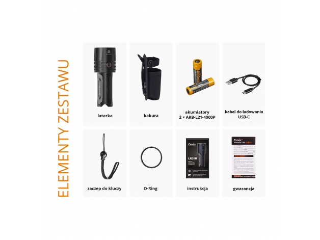 Fenix LR35R LED flashlight - Photo