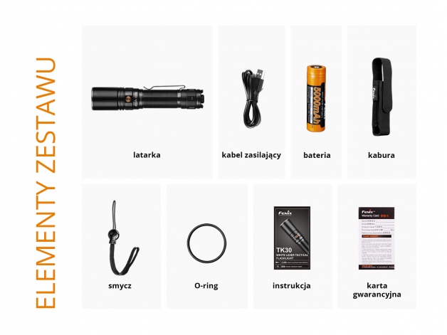 Fenix TK30 laser flashlight - Photo