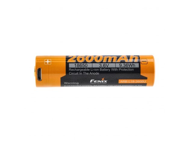 Fenix USB Battery ARB-L18U (18650 2600 mAh 3.6 - Photo