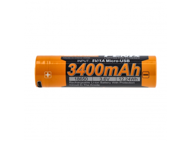 Fenix USB Battery ARB-L18U (18650 3400mAh 3.6V) - Photo