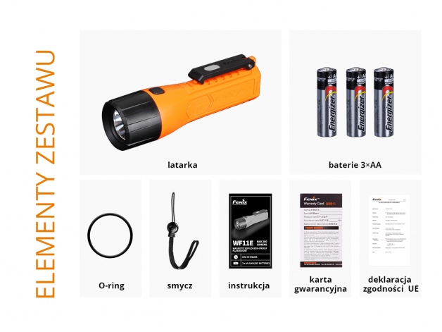 Fenix WF11E LED flashlight - Photo