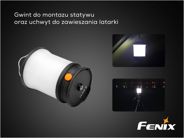 Lampa kempingowa Fenix CL30R czarna - Zdjęcie