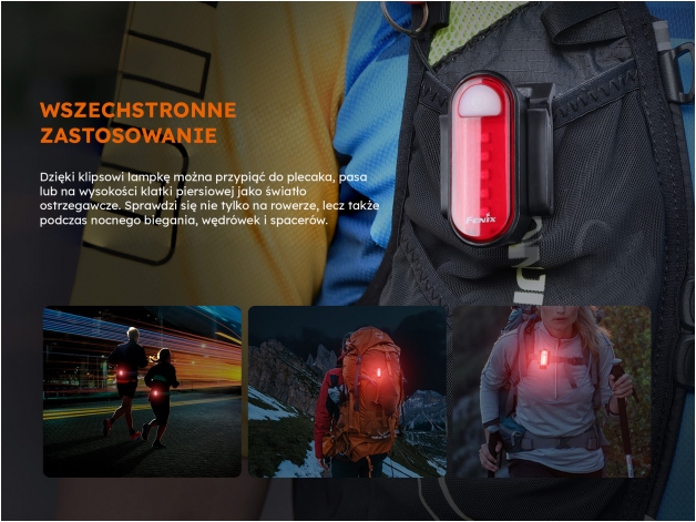 Lampa rowerowa Fenix BC05R V2.0 - Zdjęcie