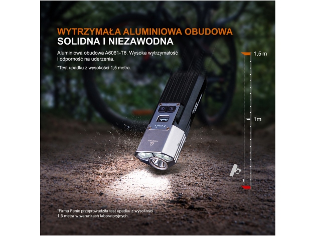 Lampa rowerowa Fenix BC45R - Zdjęcie
