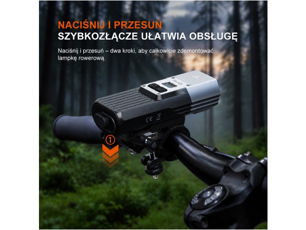 Lampa rowerowa Fenix BC45R - Zdjęcie