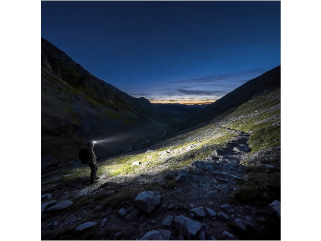 Latarka czołowa Fenix HM53R czarna - Zdjęcie