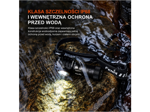 Latarka czołowa Fenix HM53R czarna - Zdjęcie