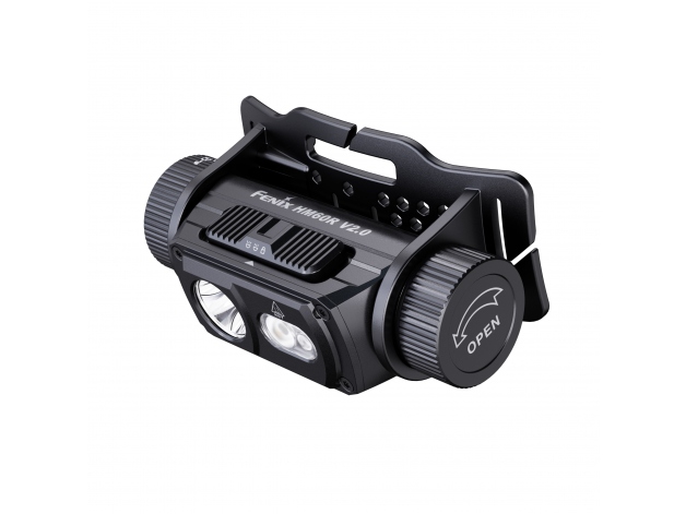 Latarka czołowa Fenix HM60R V2.0 czarna - Zdjęcie