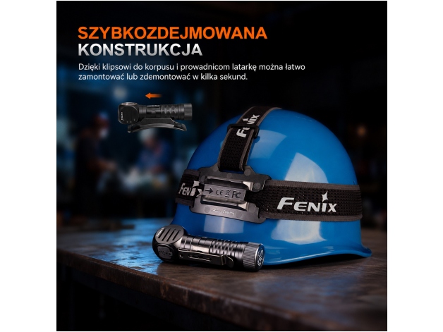Latarka czołowa Fenix HM61R V3.0 z akumulatorem ARB-L18-3400 mAh - Zdjęcie