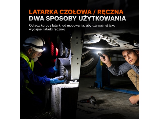 Latarka czołowa Fenix HM61R V3.0 z akumulatorem ARB-L18-3400 mAh - Zdjęcie