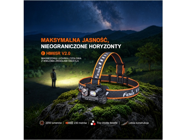 Latarka czołowa Fenix HM65R V2.0 - Zdjęcie