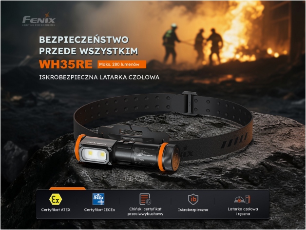 Latarka czołowa Fenix WH35RE - Zdjęcie