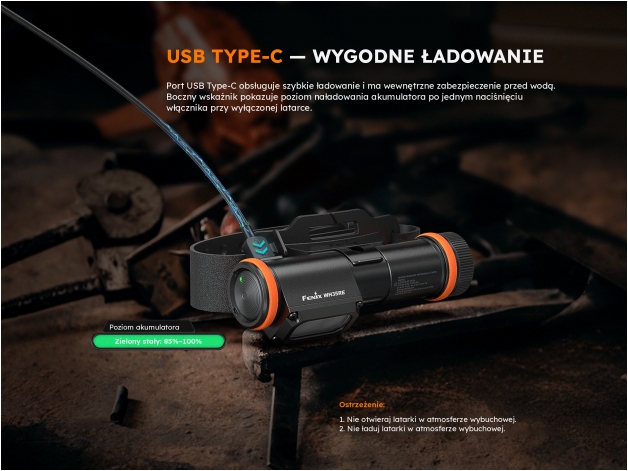 Latarka czołowa Fenix WH35RE - Zdjęcie