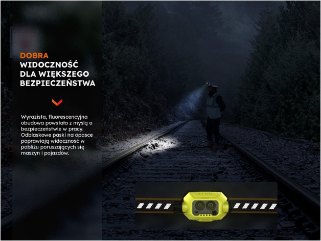 Latarka czołowa LED Fenix WH23R - Zdjęcie