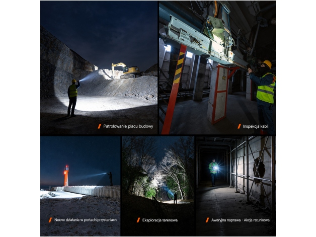 Latarka LED Fenix C7 V2.0 czarna - Zdjęcie