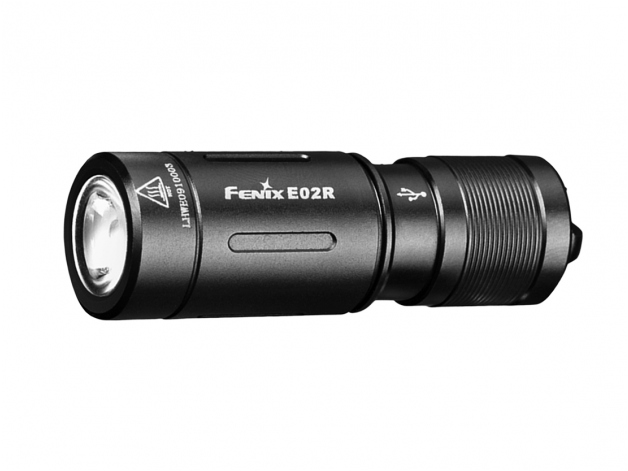 Latarka LED Fenix E02R czarna - Zdjęcie