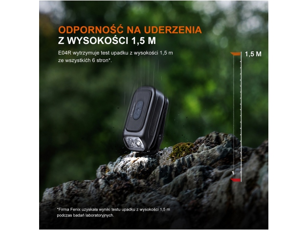 Latarka LED Fenix E04R biała - Zdjęcie
