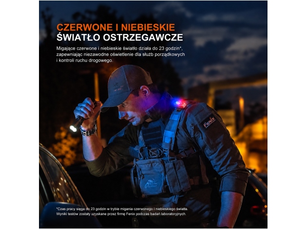 Latarka LED Fenix E04R czarna - Zdjęcie