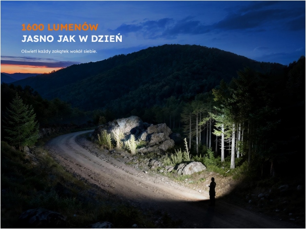 Latarka LED Fenix E06R Pro EU czarna - Zdjęcie