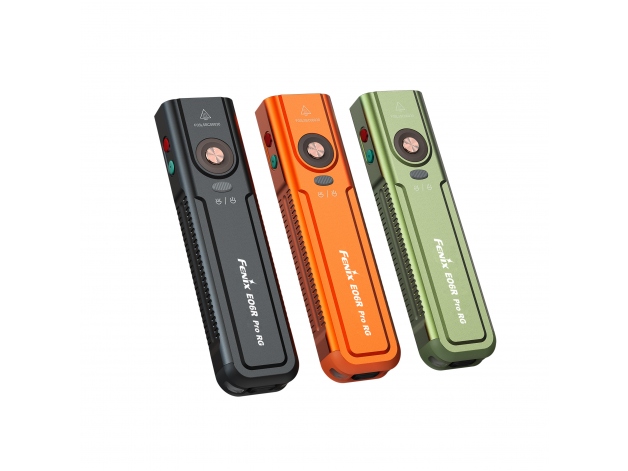 Latarka LED Fenix E06R PRO RG pomarańczowa - Zdjęcie