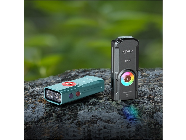 Latarka LED Fenix E06R turkusowa - Zdjęcie