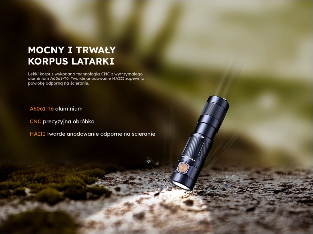 Latarka LED Fenix E09R - Zdjęcie