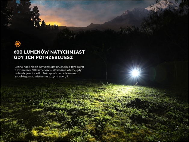 Latarka LED Fenix E09R - Zdjęcie