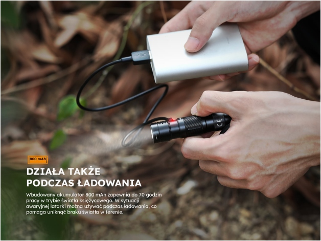 Latarka LED Fenix E09R - Zdjęcie