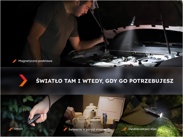 Latarka LED Fenix E18R V2.0 - Zdjęcie