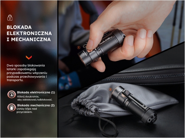Latarka LED Fenix E18R V2.0 - Zdjęcie