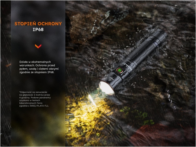 Latarka LED Fenix E35R granatowy edycja limitowana - Zdjęcie