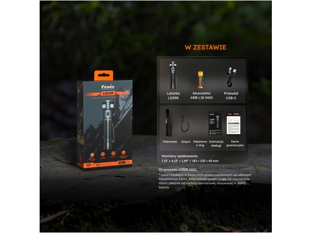 Latarka LED Fenix LD35R - Zdjęcie