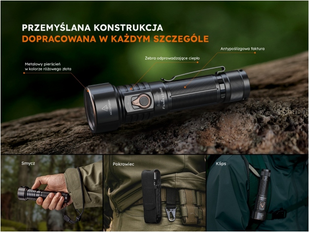 Latarka LED Fenix LD36R czarna - Zdjęcie