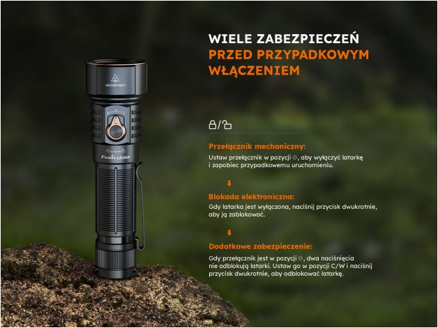 Latarka LED Fenix LD36R flame camo - Zdjęcie