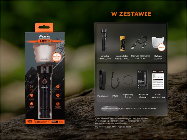 Latarka LED Fenix LD36R flame camo - Zdjęcie